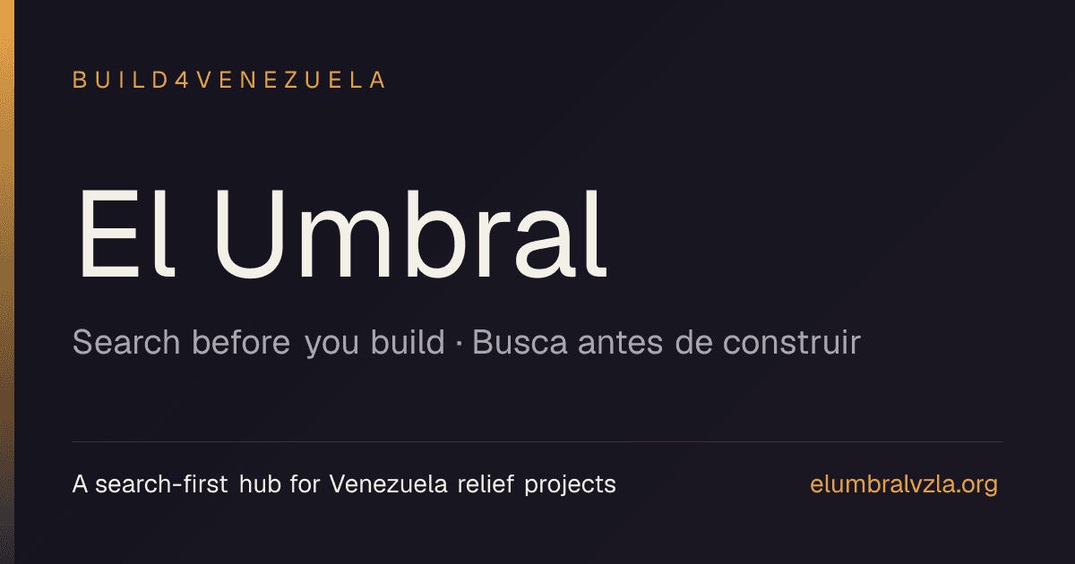 El Umbral — Relief Project Hub
